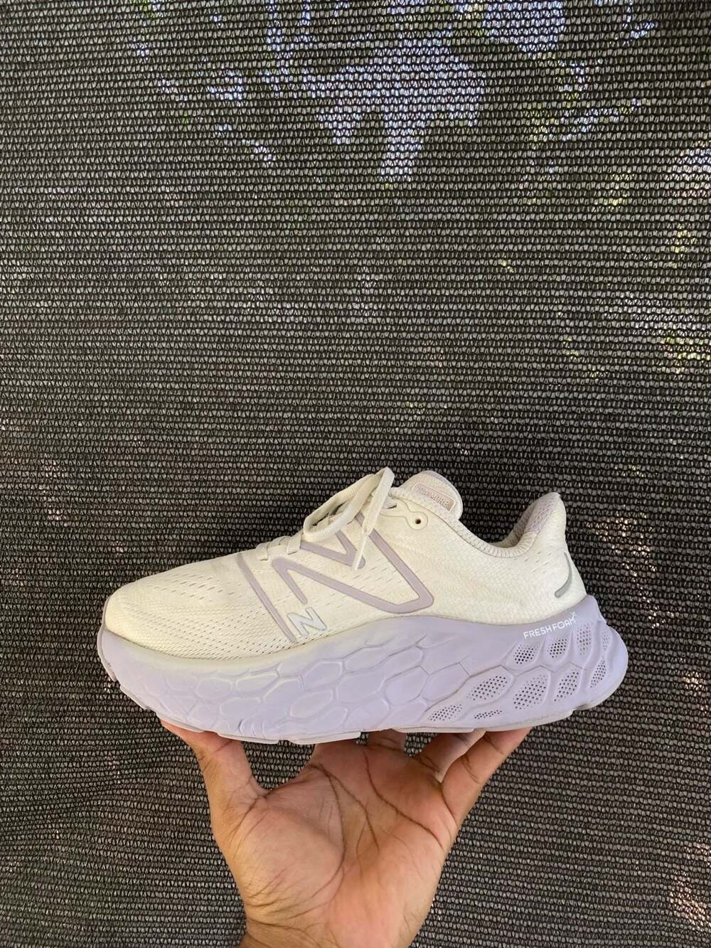 New Balance Fresh Foam X More v4 White Lavender Running Shoes